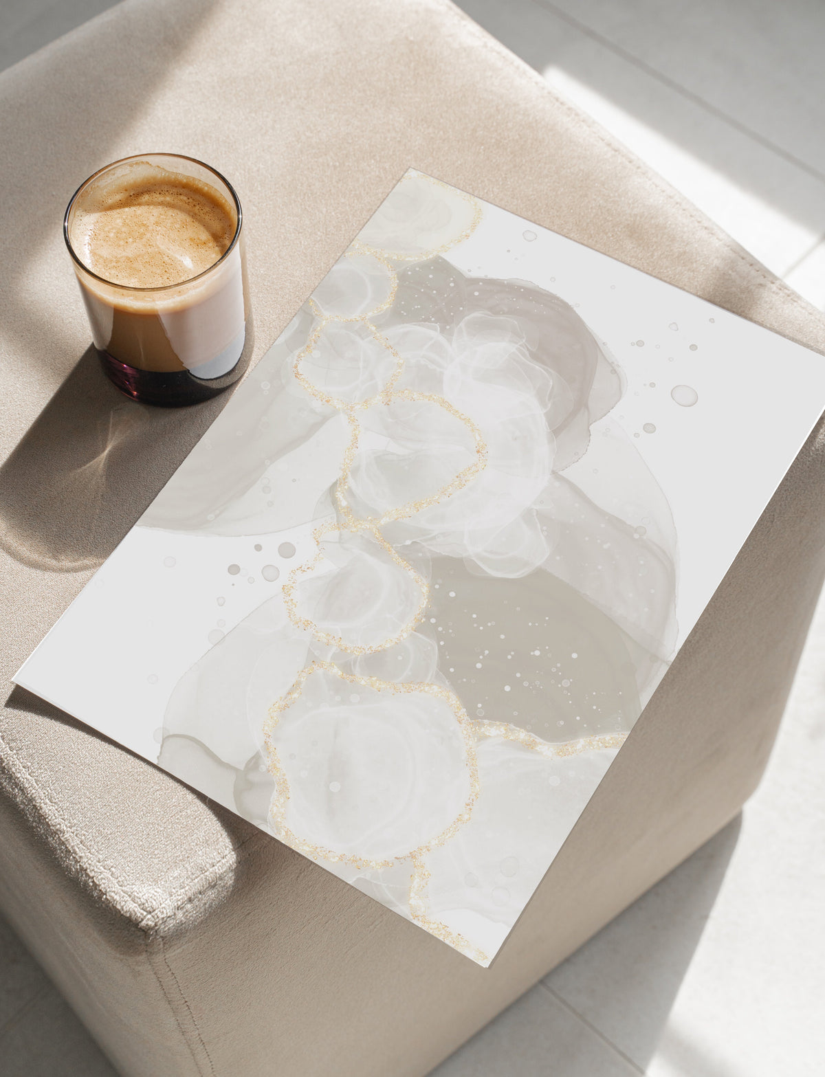 Neutral Abstract Art Print