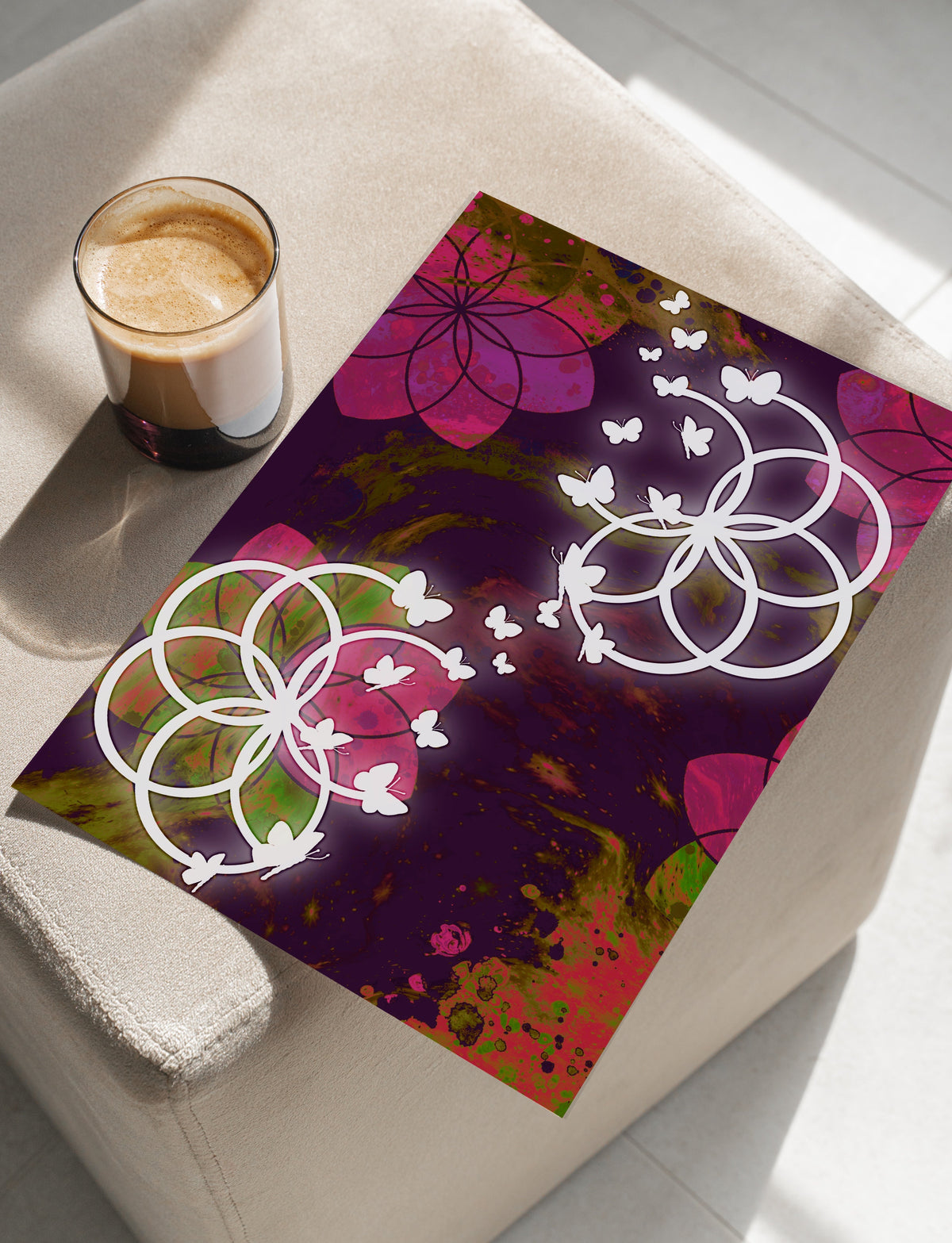 Seed of Life Art Prints | Sacred Geometry Wall Art | Set of Two