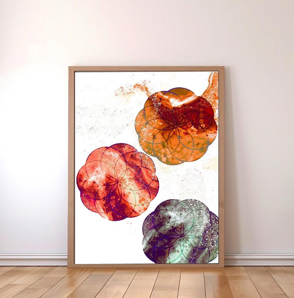 Seed of Life Art Print | Sacred Geometry | Spiritual Wall Art