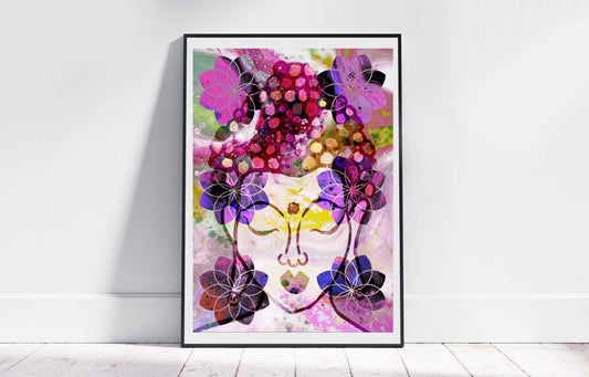 Buddha art print, spiritual wall art