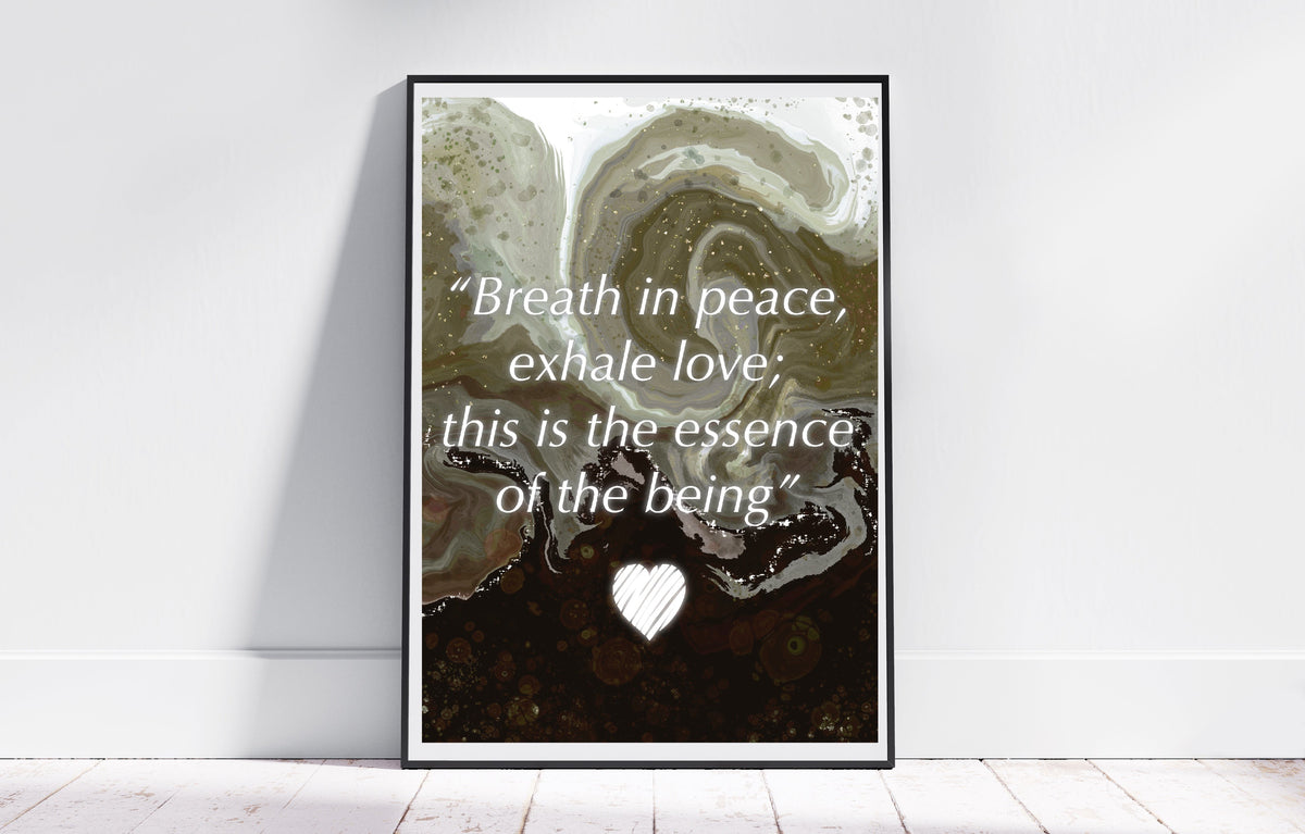 Inspirational quote art print 