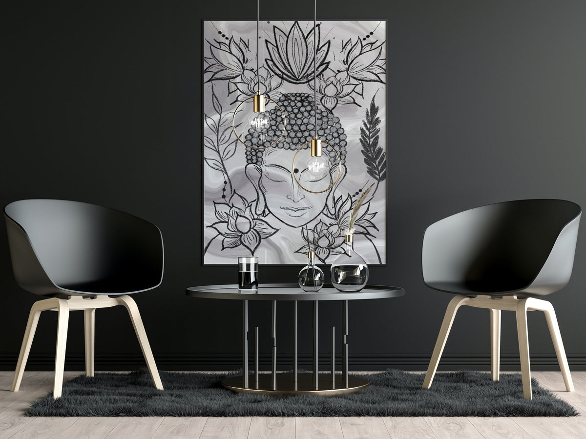 Meditating Buddha Art Print | Spiritual Wall Art