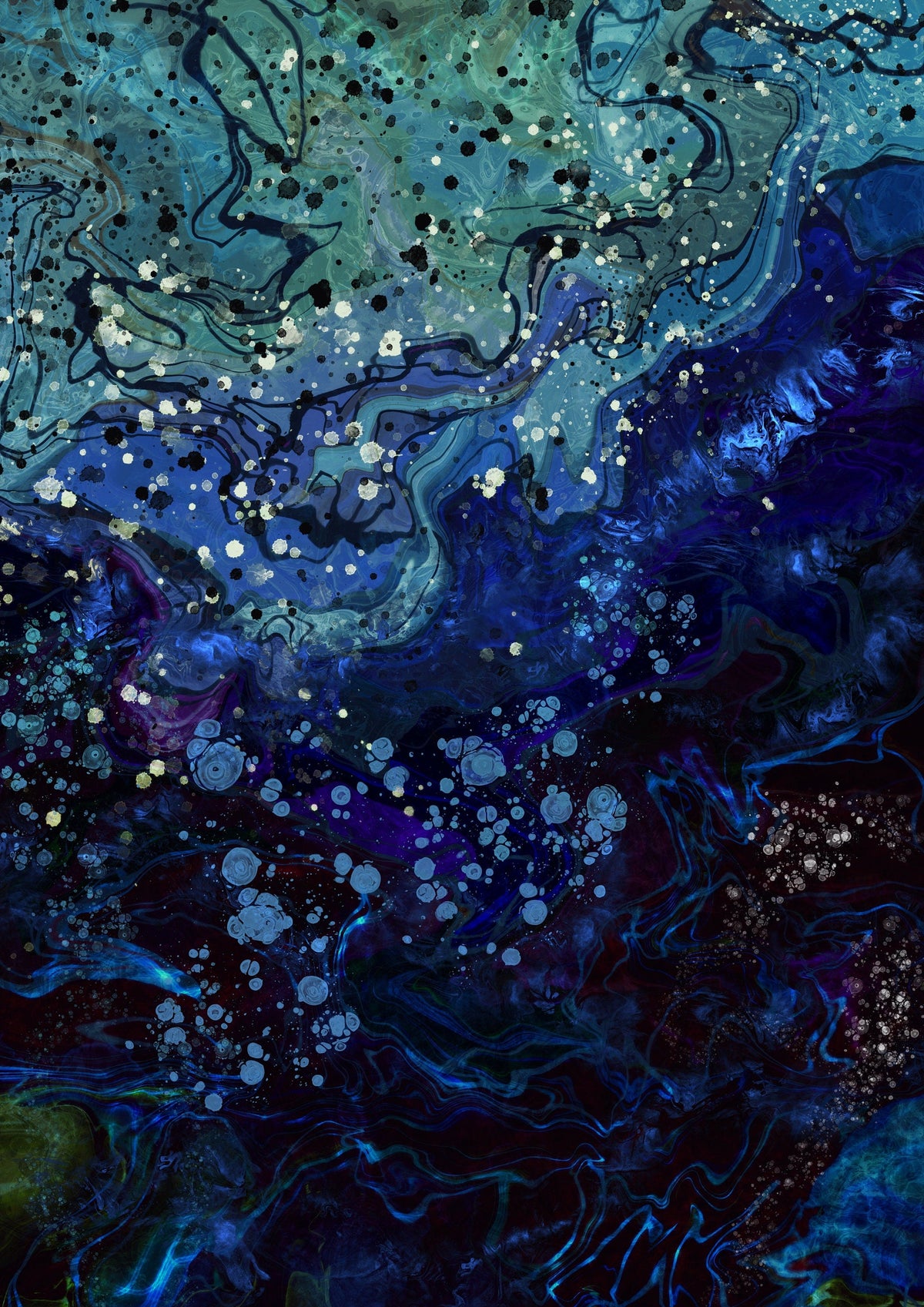 Abstract art print, set of two