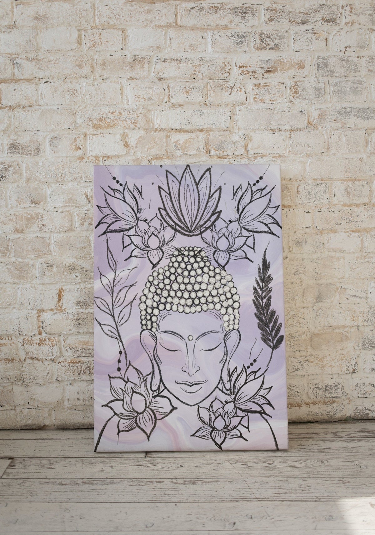 Buddha art print, spiritual wall art