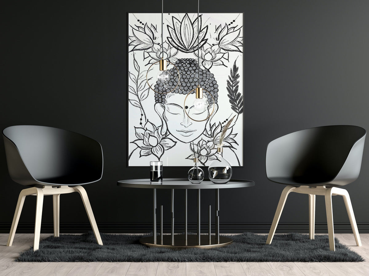 Buddha art print, spiritual wall art