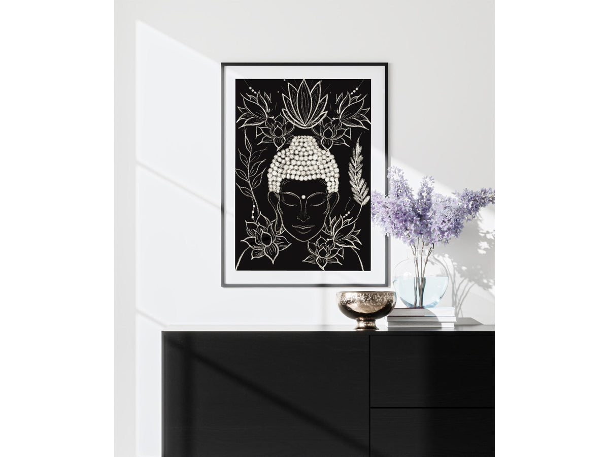 Buddha art prints, spiritual wall art