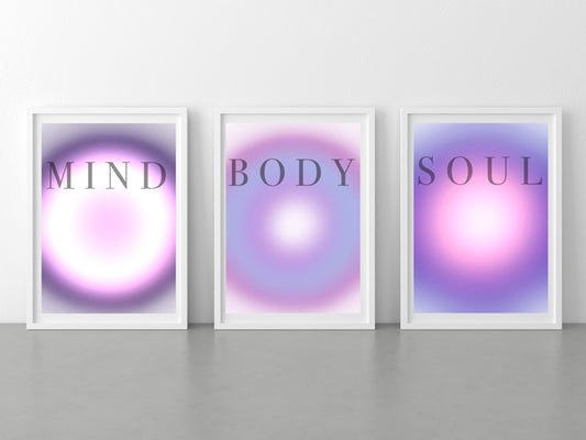 Spiritual Aura Art Print | Set of Three