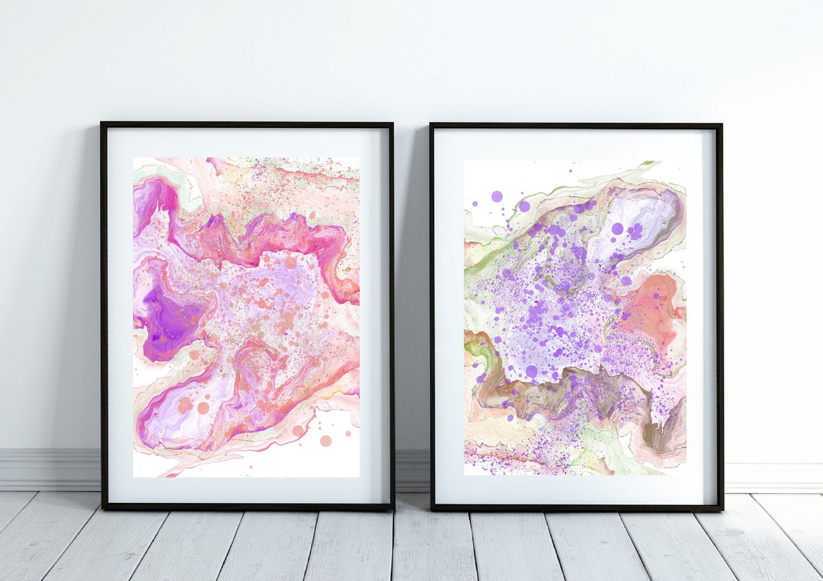 Abstract coastal art prints