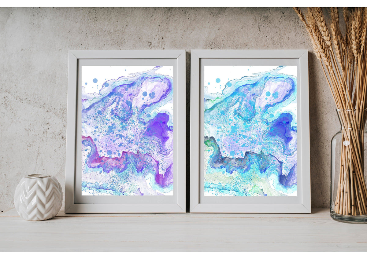 abstract coastal art prints