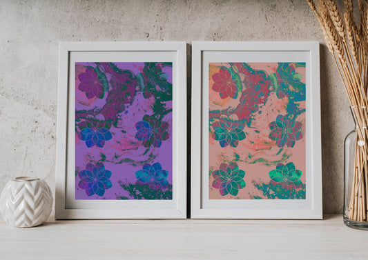 Sacred geometry art print, spiritual wall art