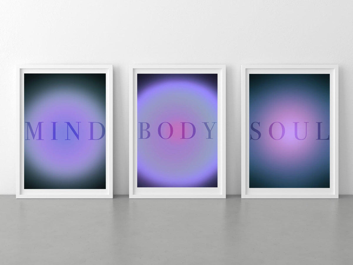 Spiritual Aura Art Print | Set of Three