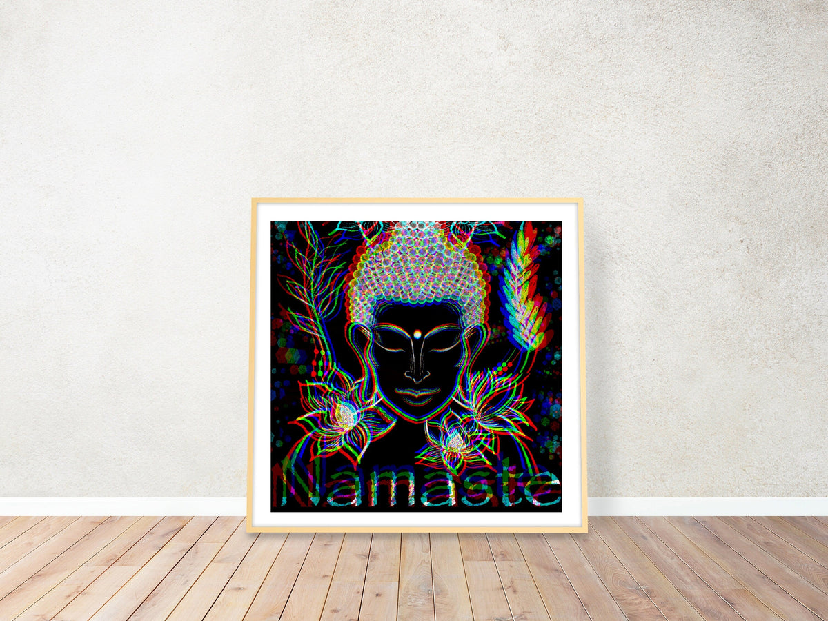 Buddha art print, spiritual wall art 