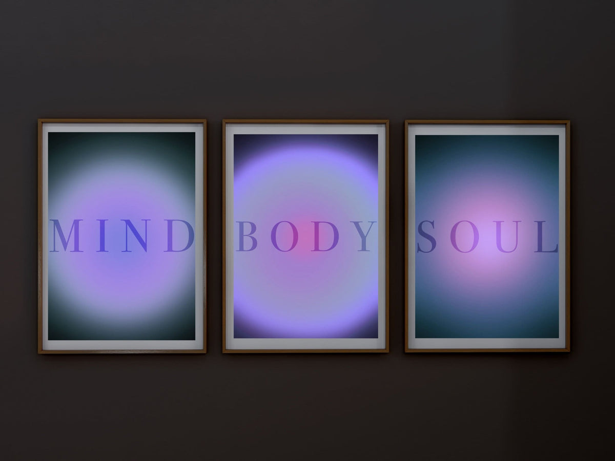 Spiritual Aura Art Print | Set of Three