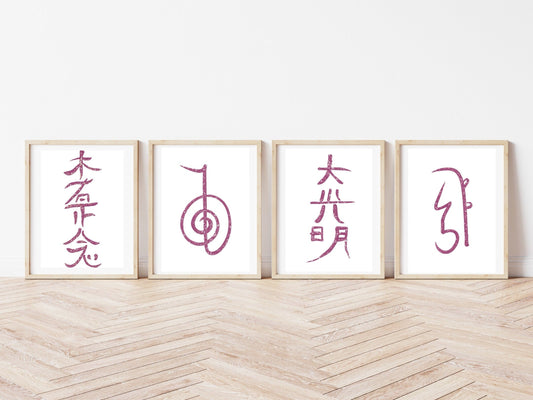 Reiki symbol art print, reiki wall art