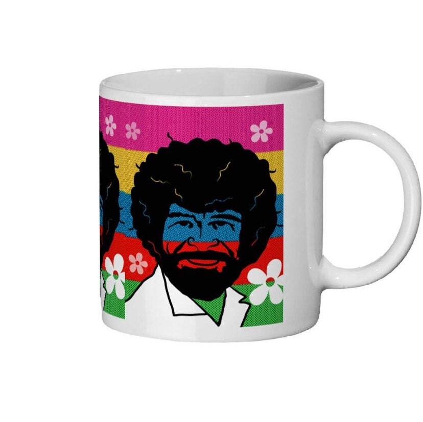 Bob Ross 11oz ceramic gift mug.