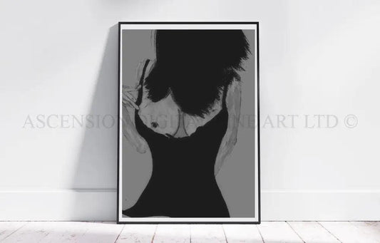 Nude women art print, figurative wall art