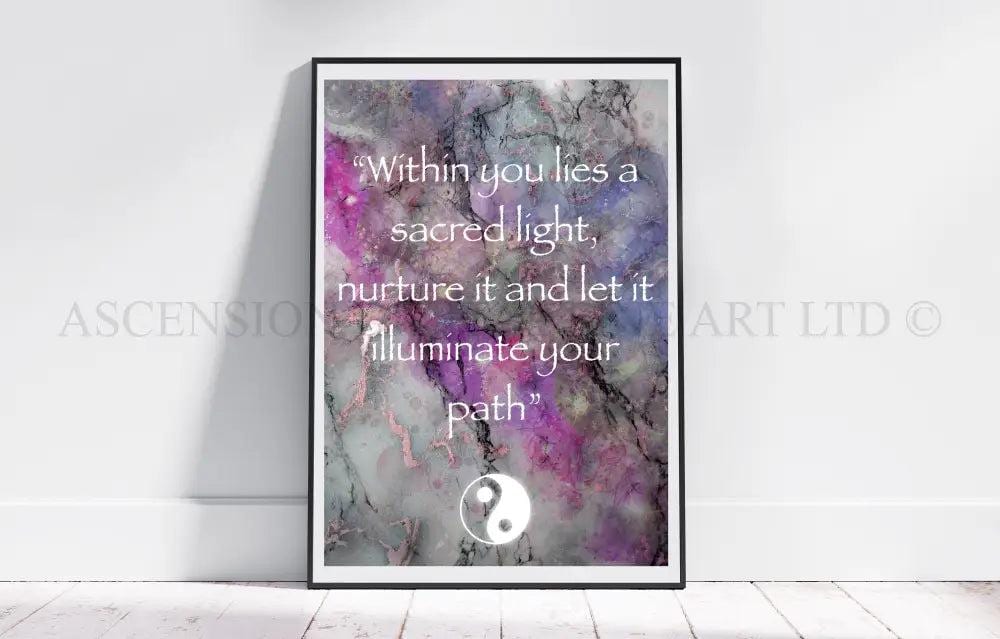 Inspirational quote art print