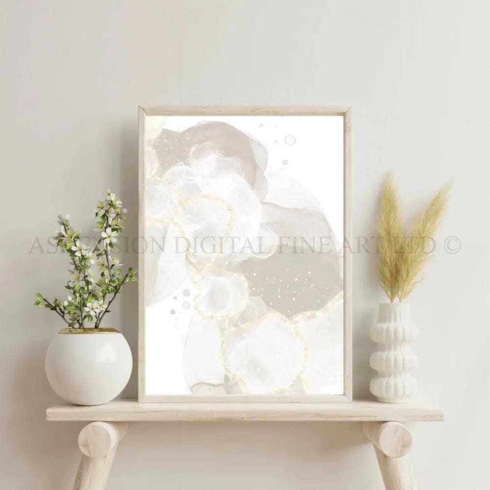 Neutral Abstract Art Print