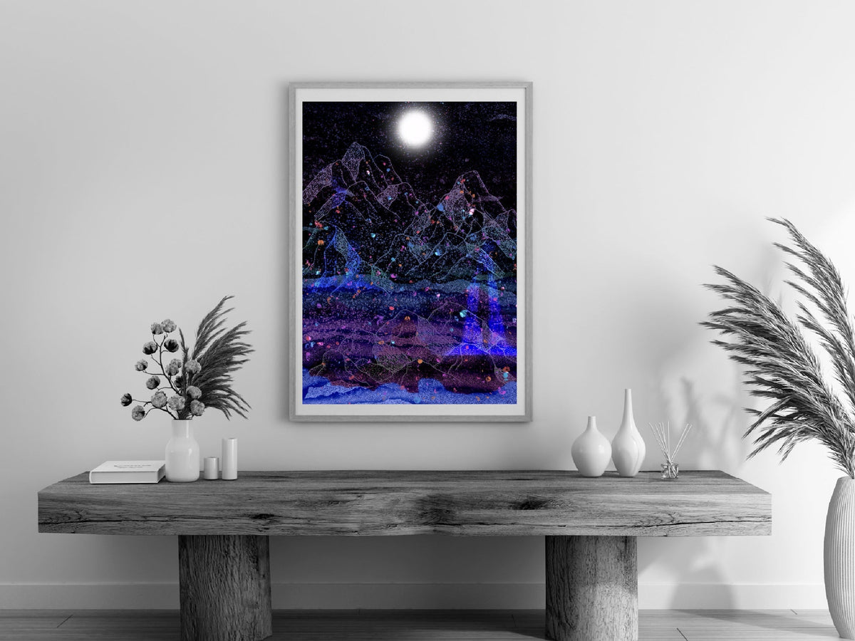 Mountain art print