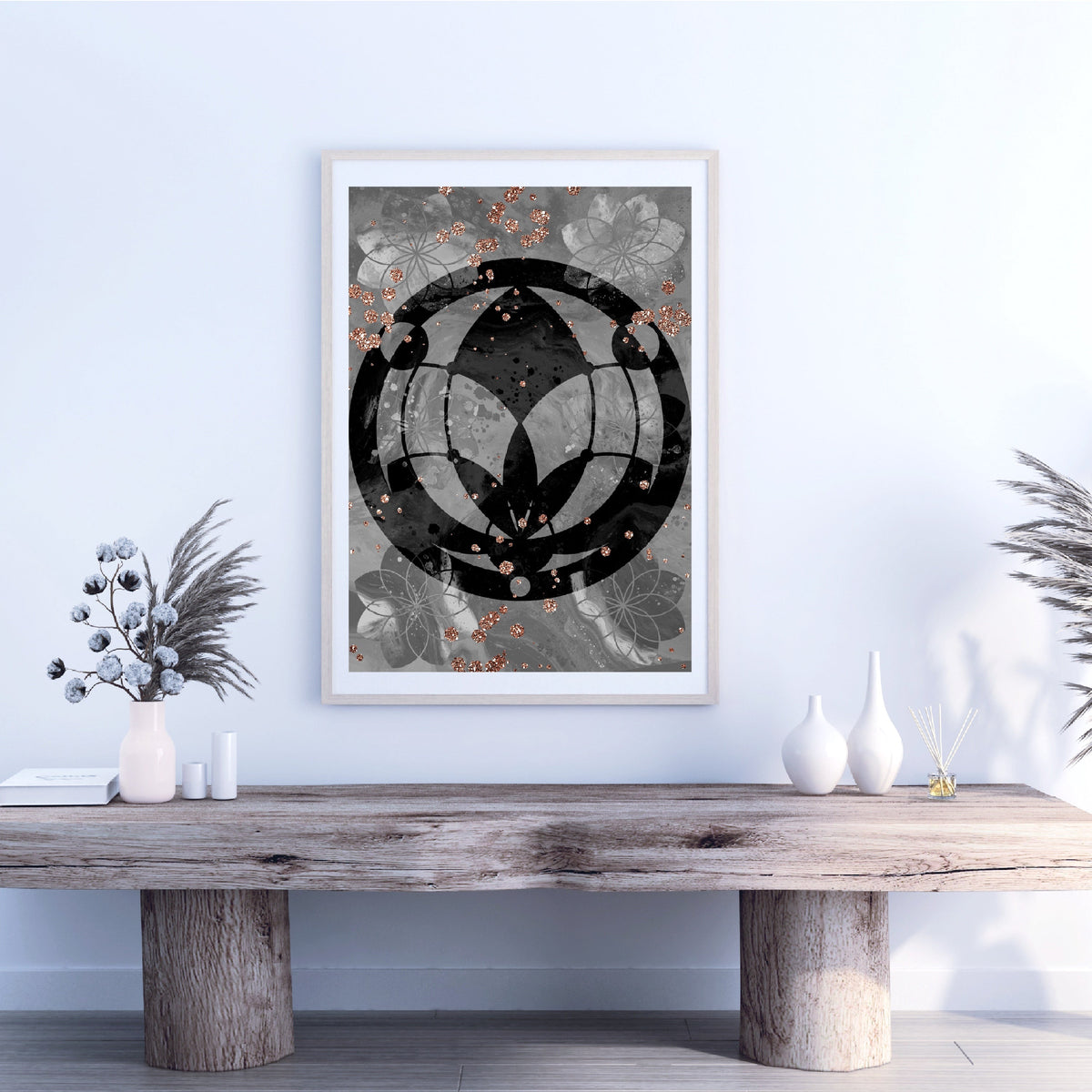 Meditation art print, meditation wall art