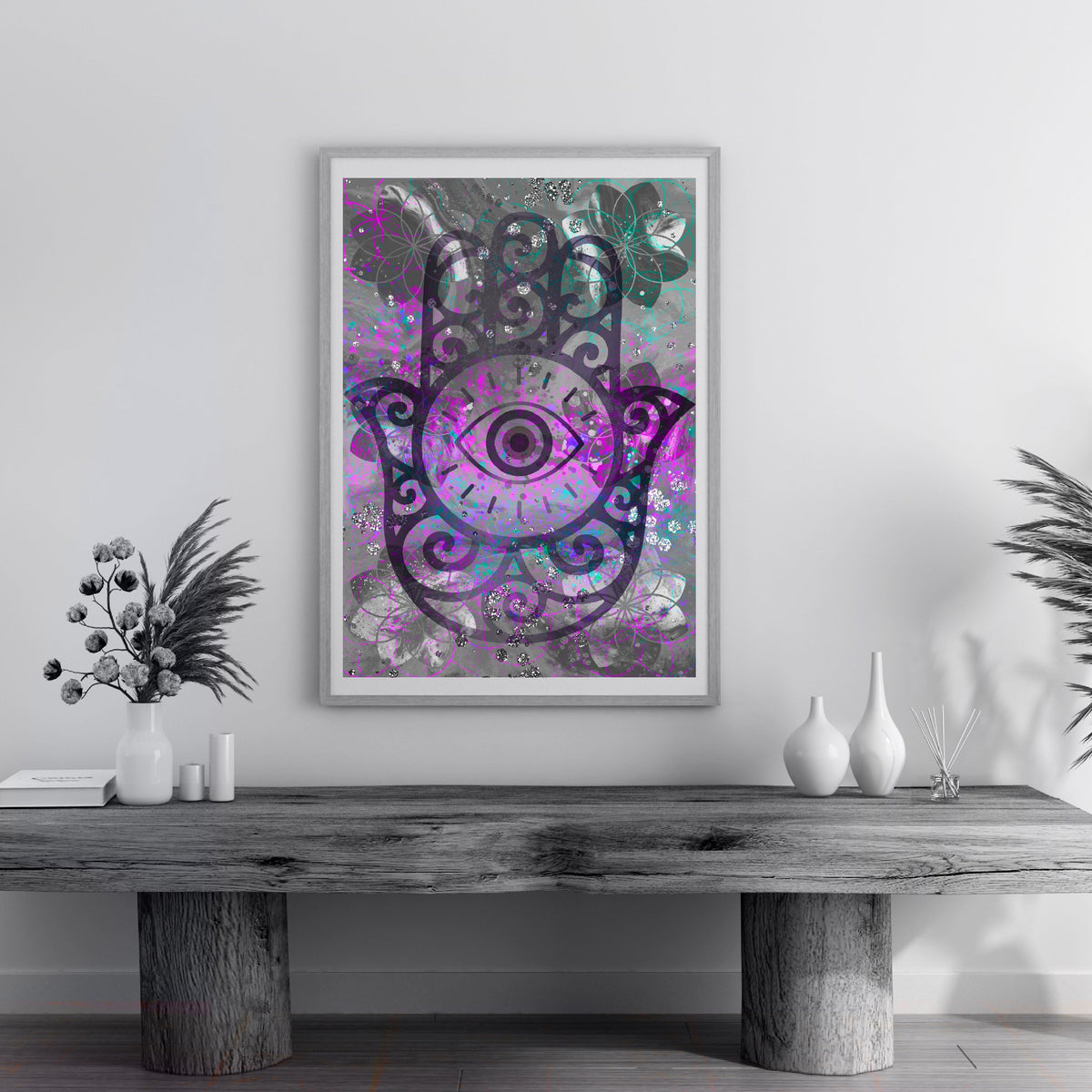 Meditation art print, meditation wall art