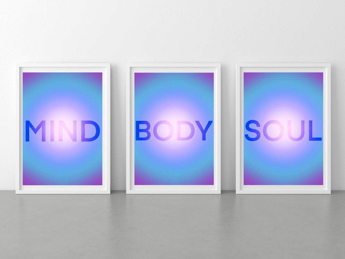 Spiritual Aura Art Print | Set of Three