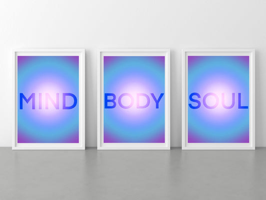 Spiritual Aura Art Print | Set of Three