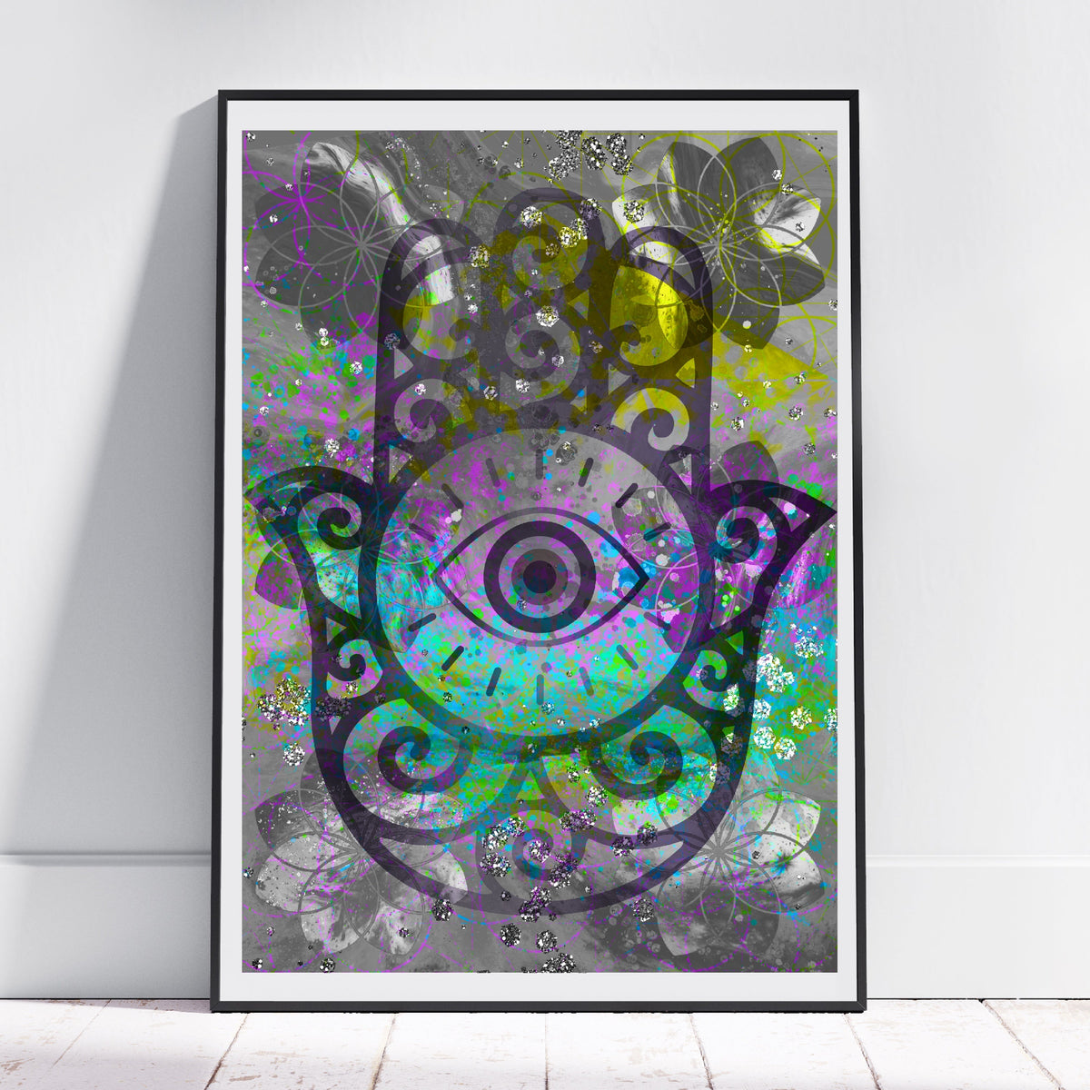 Meditation art print, meditation wall art