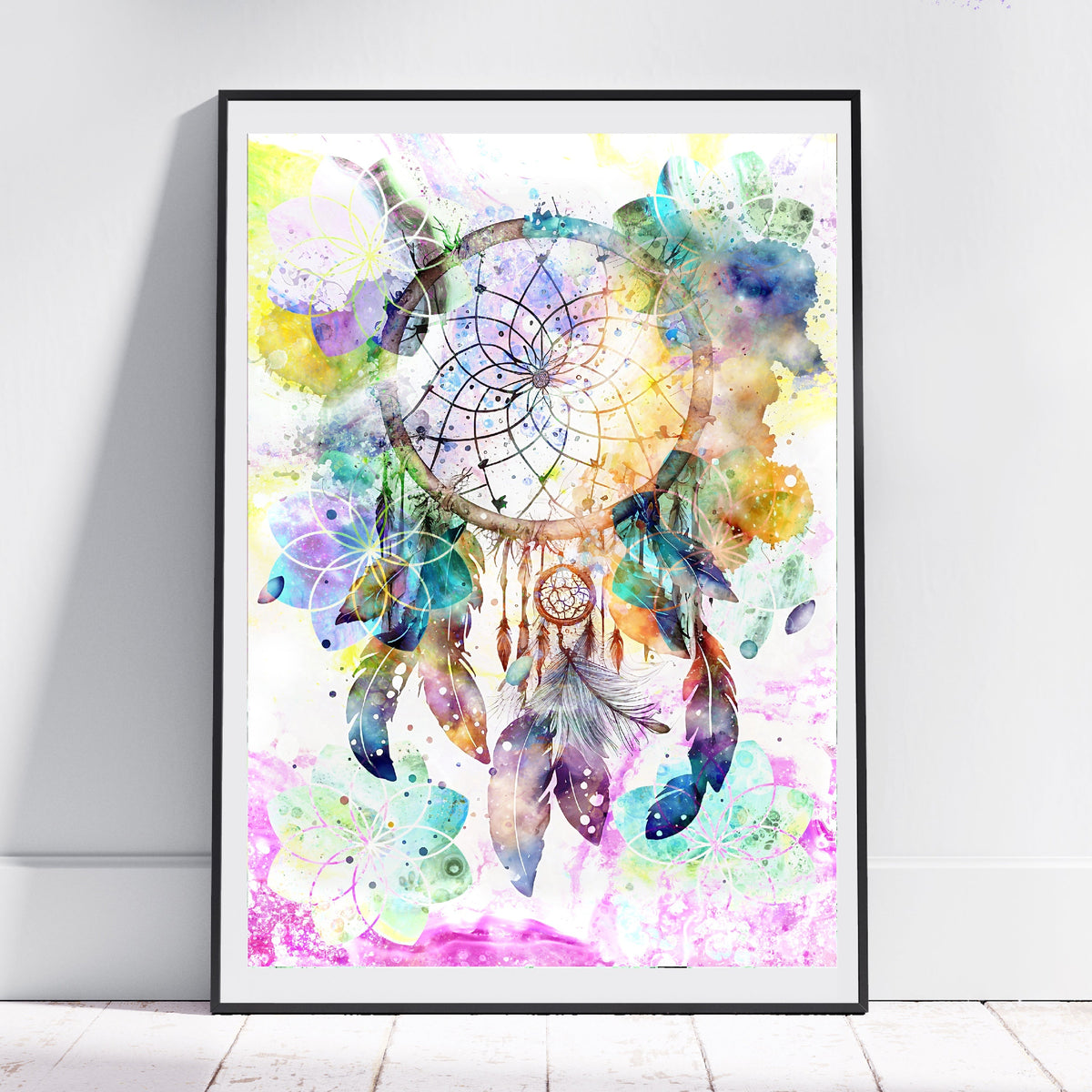 Meditation art print, spiritual wall art