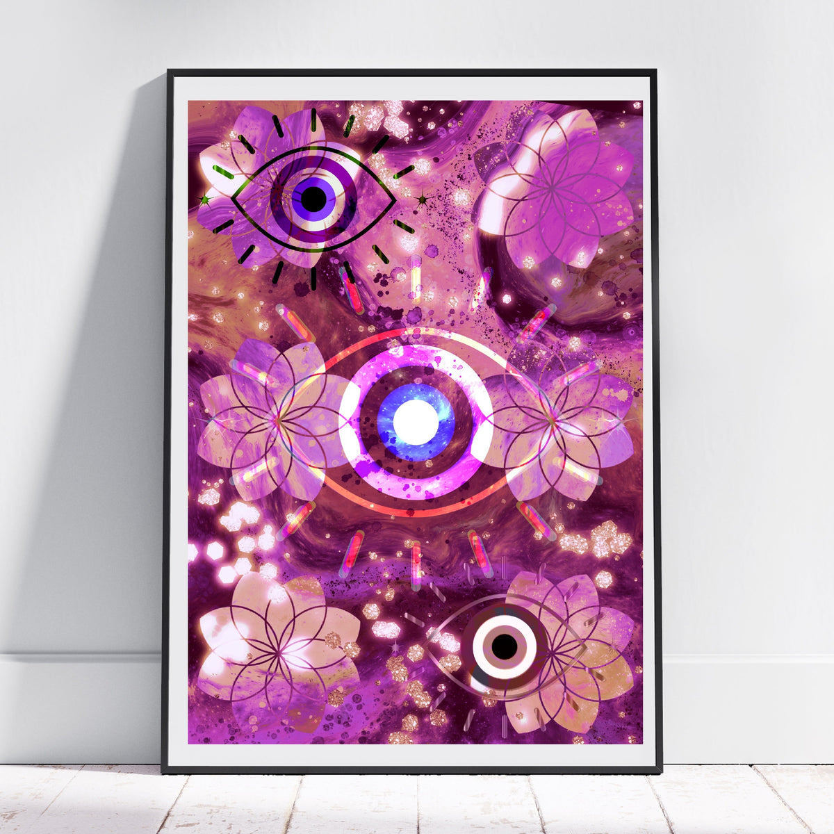Meditation art print, meditation wall art