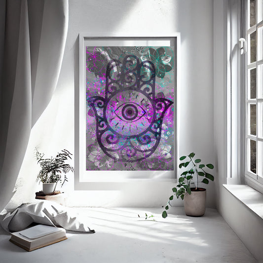 Meditation art print, spiritual wall art