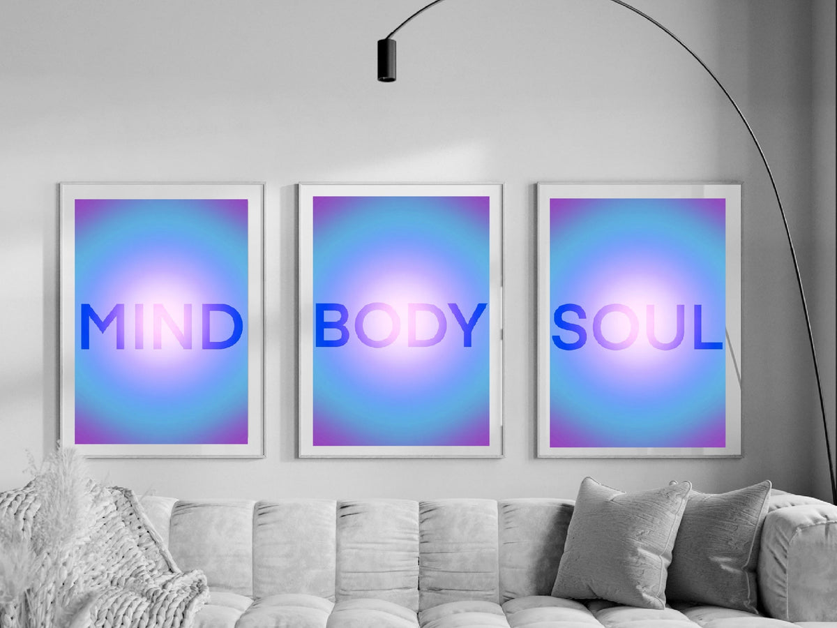 Spiritual Aura Art Print | Set of Three
